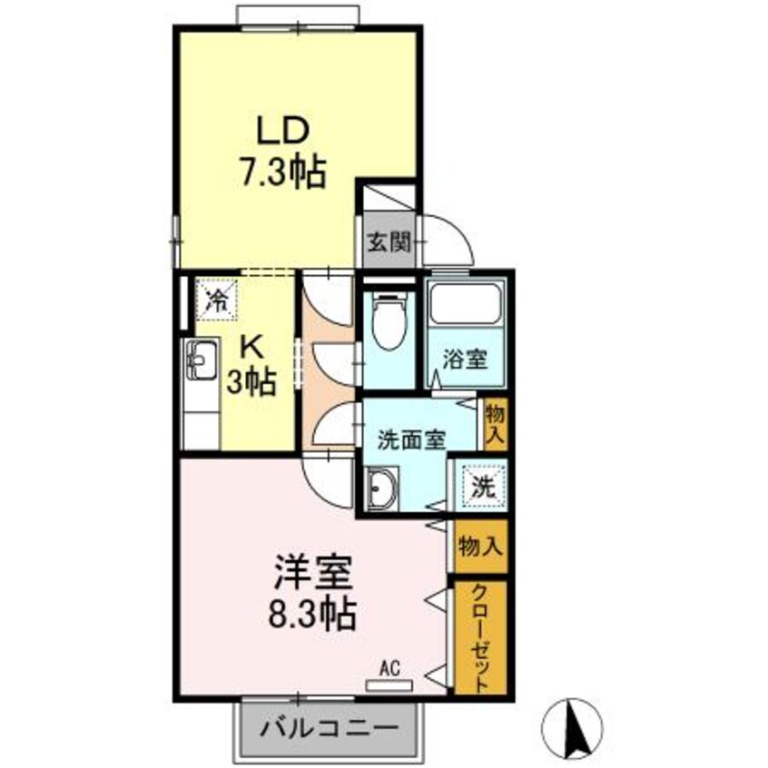 間取図 ステイトメント安宅A