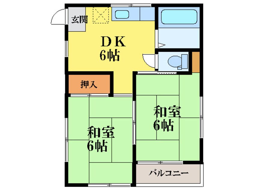 間取図 上の山ビル