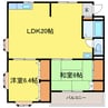 牟岐線/二軒屋駅 車移動 1階 築24年 2LDKの間取り