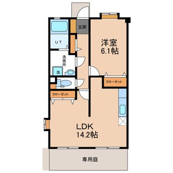 間取図 徳島線/佐古駅 車移動　10分3km 1階 築21年