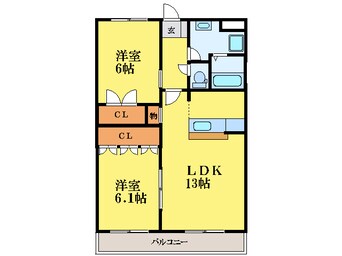 間取図 グレースヴィラ中吉野