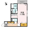 徳島市営バス/福島明神前 徒歩1分 1階 築21年 1Kの間取り