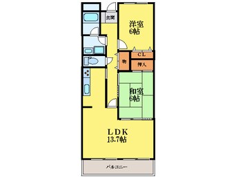 間取図 コムフォートブル松の内