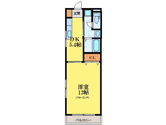 間取り図 牟岐線/阿波富田駅 バス15分津田四丁目下車:停歩3分 2階 築16年