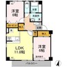 徳島線/佐古駅 徒歩1分 3階 築23年 2LDKの間取り