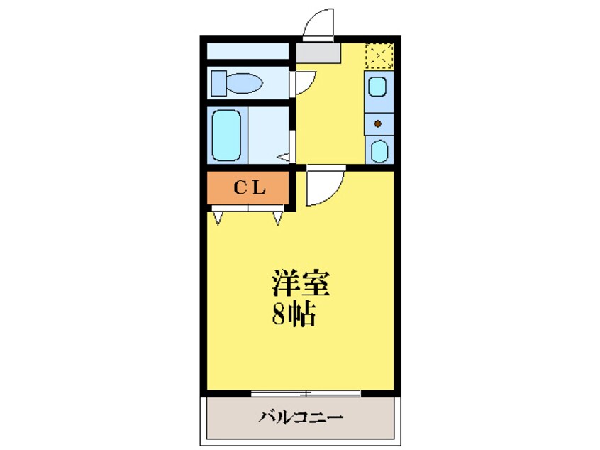 間取図 徳島市営バス/古川 徒歩10分 1階 築26年