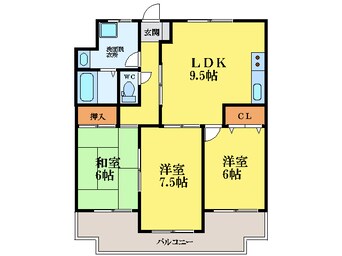 間取図 第２クレッシェンド戸川