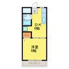 パールハイツ 1DKの間取り
