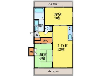 間取図 コーポ賀川