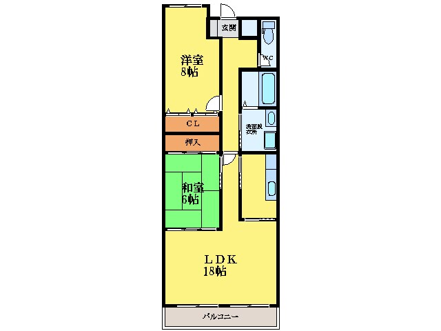 間取り図 牟岐線/二軒屋駅 徒歩8分 3階 築35年