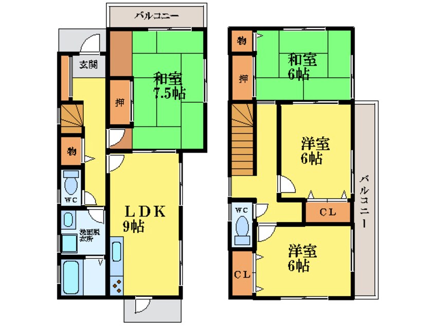 間取図 北沖洲戸建