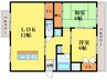 徳島市営バス/吉野本町六丁目 徒歩3分 4階 築27年 2LDKの間取り