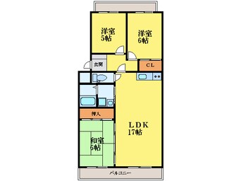 間取図 徳島線/佐古駅 徒歩8分 1階 築31年