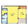 ぴーの２ 1LDKの間取り