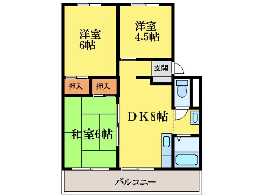 間取図 宇野ビル１