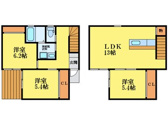 間取図 キューブ名方