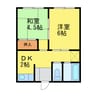 徳島市営バス/吉野川橋 徒歩5分 1階 築45年 2DKの間取り