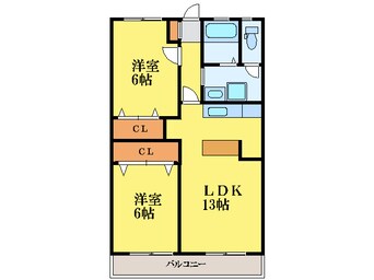 間取図 徳島市営バス/第一病院前 徒歩1分 1階 築18年