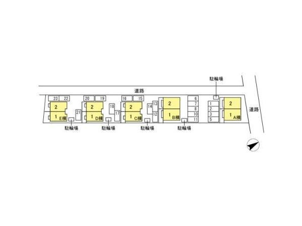 配置図 牟岐線/二軒屋駅 徒歩10分 1-2階 築11年