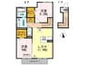 徳島線/府中駅 徒歩10分 2階 築12年 2LDKの間取り