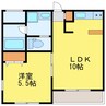 徳島市営バス/富田小学校前 徒歩3分 3階 築13年 1LDKの間取り