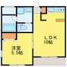 徳島市営バス/富田小学校前 徒歩3分 3階 築14年 1LDKの間取り