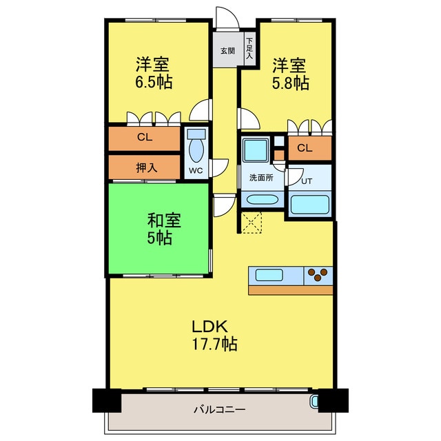 間取り図 サーパス福島