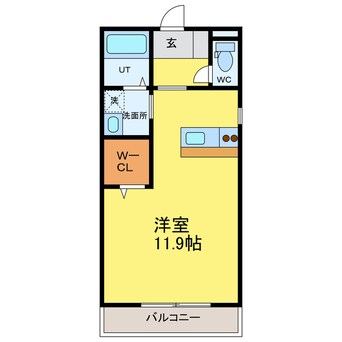 間取図 徳島線/蔵本駅 徒歩6分 3階 築9年