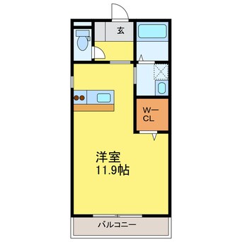 間取図 徳島線/蔵本駅 徒歩6分 2階 築9年