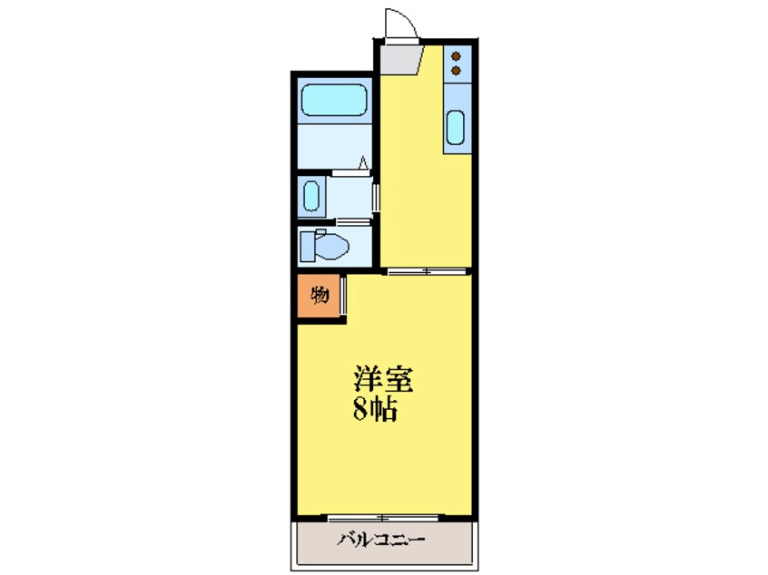 間取図 徳島市営バス/山城町 徒歩4分 1階 築36年