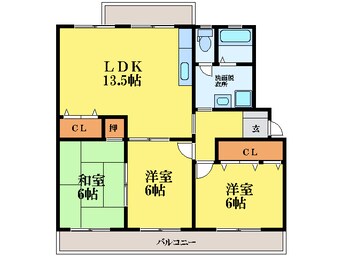 間取図 コーポ浜田