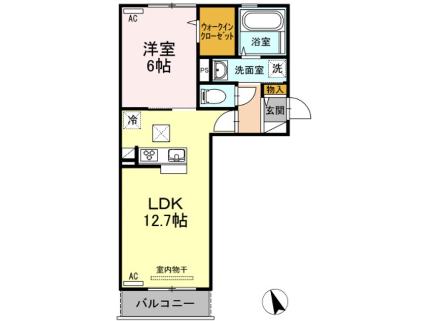 間取図 徳島線/徳島駅 徒歩25分 3階 築7年