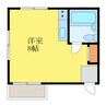 セルシオン南蔵本 1Rの間取り