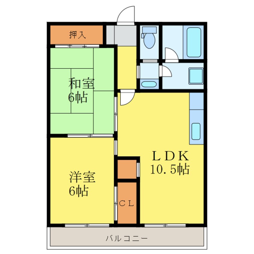 間取図 第2丸米ハイツ