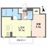 ベレオ助任橋 1LDKの間取り