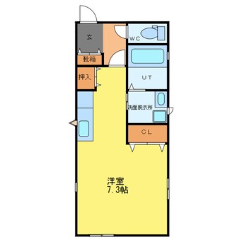 間取図 高徳線/佐古駅 徒歩24分 1階 築12年