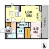 エル・ソル大和 1LDKの間取り