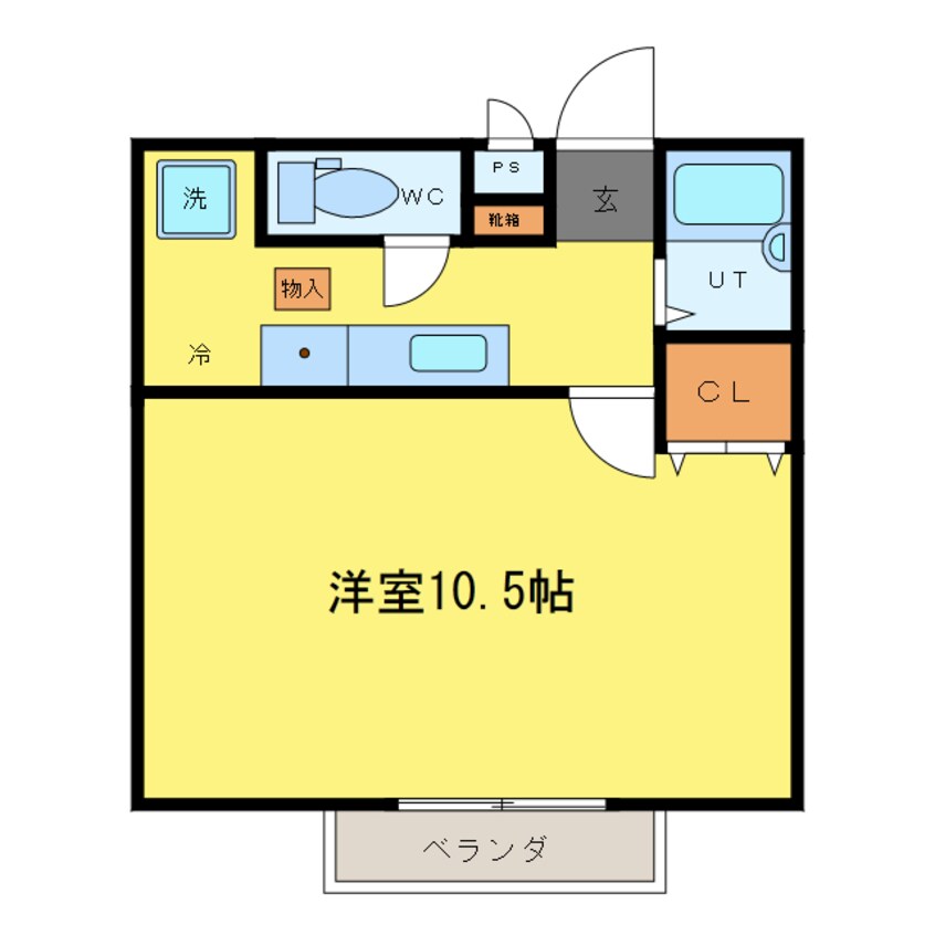 間取図 高徳線/佐古駅 徒歩14分 1階 築26年