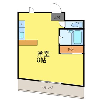 間取図 高徳線/佐古駅 徒歩6分 2階 築25年