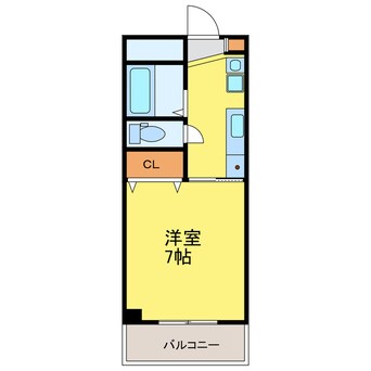 間取図 高徳線/徳島駅 徒歩23分 2階 築18年