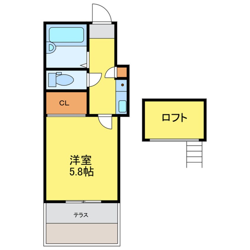 間取図 徳島線/徳島駅 徒歩28分 1階 築34年