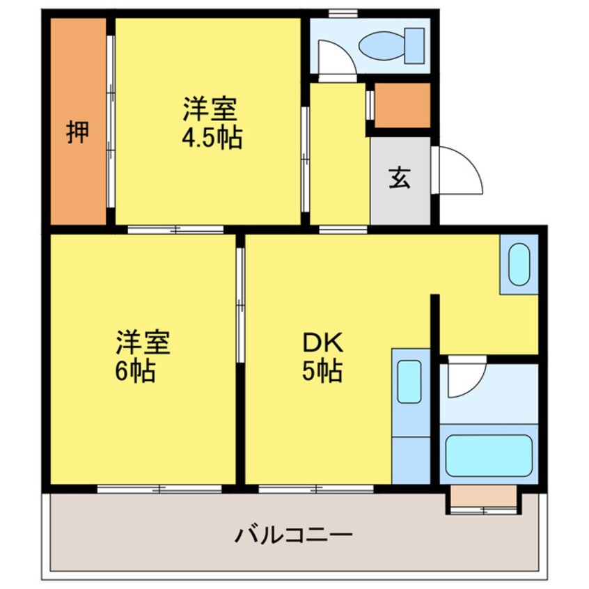 間取図 ビレッジハウス応神