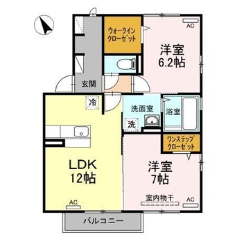 間取図 徳島線/徳島駅 徒歩38分 2階 築14年