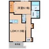 牟岐線/阿波富田駅 徒歩17分 1階 築13年 1LDKの間取り