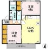 徳島線/蔵本駅 徒歩23分 2階 築27年 2LDKの間取り