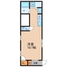 高徳線/徳島駅 徒歩10分 4階 築29年 1Rの間取り