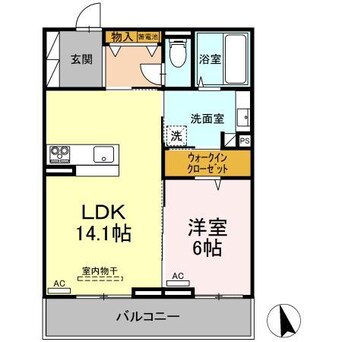 間取図 徳島線/鮎喰駅 徒歩13分 3階 1年未満