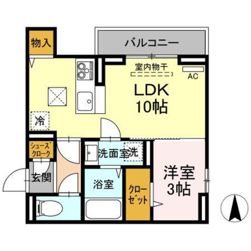 間取図 牟岐線/阿波富田駅 徒歩10分 1階 1年未満