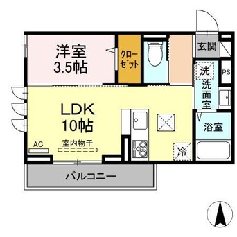 間取図 牟岐線/阿波富田駅 徒歩10分 1階 1年未満