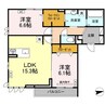 牟岐線/阿波富田駅 徒歩26分 2階 築浅 2LDKの間取り